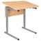 Стол-парта 1-местный, регулируемый угол, СУТ.54-01, 600х500х640-780 мм, рост 4-6, серый каркас, ЛДСП клён - фото 15058688