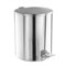 Ведро мусорное с педалью 15 литров, УСИЛЕННОЕ, хром, нержавеющая сталь, ТИТАН - фото 15059106