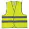 Жилет сигнальный, 2 светоотражающие полосы, ЛИМОННЫЙ, XL (52-54), ГРАНДМАСТЕР, 610840 - фото 15059824