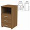 Тумба приставная "Канц", 400х450х750 мм, 3 ящика, полка, цвет орех пирамидальный, ТК31.9 - фото 15060200