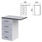 Тумба приставная "Монолит", 700х450х750 мм, цвет серый (КОМПЛЕКТ) - фото 15061038