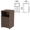 Тумба приставная "Канц", 400х450х750 мм, 3 ящика, полка, цвет венге (КОМПЛЕКТ) - фото 15061211
