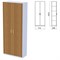 Шкаф закрытый "Бюджет", 716х349х1810 мм, орех французский (КОМПЛЕКТ) - фото 15061251