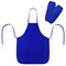 Фартук с нарукавниками для уроков труда ПИФАГОР, 3 кармана, уменьшенный размер, 39х49 см, синий, 273750 - фото 15081220