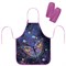 Фартук с нарукавниками для уроков труда ЮНЛАНДИЯ, регулировка по росту, 46х54 см, "Colorful butterfly", 273763 - фото 15081227