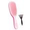 Расческа для волос массажная 22,5х6,5 см, розовая + щетка для чистки В ПОДАРОК, MONTE VITA (МОНТЕ ВИТА), 457428 - фото 15104370