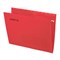 Подвесные папки А4 (350х240 мм) до 80 л., КОМПЛЕКТ 10 шт., красные, картон, STAFF, 270931 - фото 15106113
