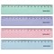 Линейка пластиковая 15 см BRAUBERG "PASTEL", тонированная, ассорти, 117012 - фото 15133366