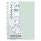 Тетрадь обложка пластик, А5 80 л., гребень мягкий, вырубка для ручки, клетка, BRAUBERG, светло-зеленый, 405378 - фото 15150900