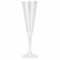 Фужер одноразовый 160 мл для шампанского пластиковый, прозрачная высокая ножка, "Флюте", 1015 - фото 15163515