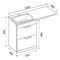 Тумба над стиральной машиной Emmy Милли 1200 - фото 15192816