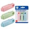 Ластики выдвижные BRAUBERG "Slider Mini", НАБОР 3 ШТУКИ, 68х18х12 мм, пастельные цвета, блистер, 271992 - фото 15208464