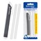 Ластик выдвижной + 2 сменных ластика BRAUBERG "TRIOS", 124х12х12 мм, графитовый корпус, 272692 - фото 15208473