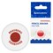 Ластик BRAUBERG "Universal", 30х30х8 мм, белый, круглый, красный пластиковый держатель, 222472 - фото 15234927