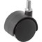Мебельное колесо А5 черное, 40 мм - фото 15240850