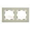 Горизонтальная 2-местная рамка Stekker GFR00-7002-07 серия Катрин - фото 15478470