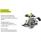 Дисковая пила Ryobi ONE+ R18CS-0 - фото 15764117