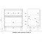 Напольная тумба для ванной комнаты Sanstar Riana 70 - фото 15952238