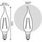 Лампа GAUSS LED Filament Свеча на ветру - фото 15957136