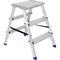 Двухсторонняя алюминиевая стремянка STAIRS AMP203 - фото 15965654