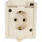 Брызгозащищенная одноместная розетка Кунцево-Электро РА16-660 - фото 16002711