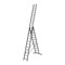 Трехсекционная лестница Inforce ЛП-03-14 - фото 16084209