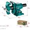 Чугунные слесарные тиски KRAFTOOL 3D Multi-Purpose - фото 16145471