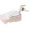 Сетевой коннектор под витую пару Hyperline RJ-458P8C PLUG-8P8C-UV-C6-TW-SH-10 - фото 16150973