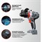 Аккумуляторная бесщеточная ударная дрель Profipower MKDHP-18V - фото 16324335