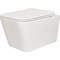 Подвесной безободковый унитаз San More Inspirare белый, с сиденьем микролифт - фото 16345350