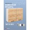 Шкаф навесной Атмосфера 80см с двумя дверцами Simple В800 Дуб золотой крафт/ Белый - фото 16351679