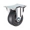 Мебельное колесо А5 из твердой резины, 38 мм площадка, неповоротная - фото 16368311