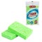 Губки для посуды 110х70х20 мм, ЦЕЛЛЮЛОЗНЫЕ, КОМПЛЕКТ 2 штуки, зеленые, LAIMA, 700257 - фото 16416635