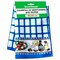 Салфетка из МИКРОФИБРЫ универсальная, 40х60 см, синяя клетка, орнамент, 240 г/м2, BOOMHOUSE (БУМХАУС), 700881 - фото 16416651