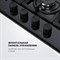 Газовая варочная панель Delonghi GABRIELLA 6GW NB - фото 16428038