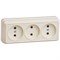 Трехместная розетка Generica РС23-2-ОК, ОКТАВА - фото 16472917