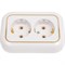 Двухместная розетка Кунцево-Электро ВАЛЕНТИНА РС16-830 - фото 16531372