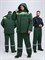 Костюм зимний Труженик-Ультра-1 СОП (тк.Смесовая,210) брюки, т.зеленый/лимонный - фото 16559610