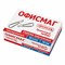 Скрепки большие 50 мм, ОФИСМАГ, никелированные, треугольные, 50 шт., в картонной коробке, 222093 - фото 16562884