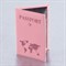 Обложка для паспорта "Passport map", экокожа soft-touch, розовая, STAFF, 238759 - фото 16563460