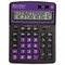 Калькулятор настольный BRAUBERG EXTRA COLOR-12-BKPR (206x155 мм),12 разрядов, двойное питание, ЧЕРНО-ФИОЛЕТОВЫЙ, 250480 - фото 16563523