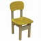 Стул детский "Яблочко-1", рост 1 (100-115 см), фанера/дерево, желтый - фото 16566447