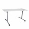 Стол складной "Эверест", 1200х600х760 мм, серый каркас, ЛДСП белая - фото 16566712