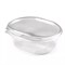 Одноразовый контейнер овальный 750 мл, С КРЫШКОЙ, ЮП-РКС, КОМПЛЕКТ 420 шт., прозрачный ПЭТ, ЮУПМ6005 - фото 16567432