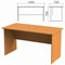 Стол письменный "Фея", 1400х700х750 мм, цвет орех милан, СФ02.5 - фото 16568114
