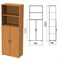Шкаф полузакрытый "Фея", 740х390х2000 мм, цвет орех милан (КОМПЛЕКТ) - фото 16569100