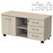 Тумба-креденция "Приоритет" 1200х446х600 мм, дверь, 3 ящика, кронберг (КОМПЛЕКТ) - фото 16569360