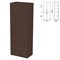 Шкаф закрытый "Приоритет" 720х438х2000 мм, 4 полки, венге (КОМПЛЕКТ) - фото 16569384