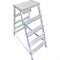 Двусторонняя алюминиевая стремянка LadderBel STR2-AL-5EP - фото 16571176