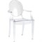 Обеденный стул для кухни Стул Груп ghoс подлокотниками, пластик, прозрачный - фото 16588325